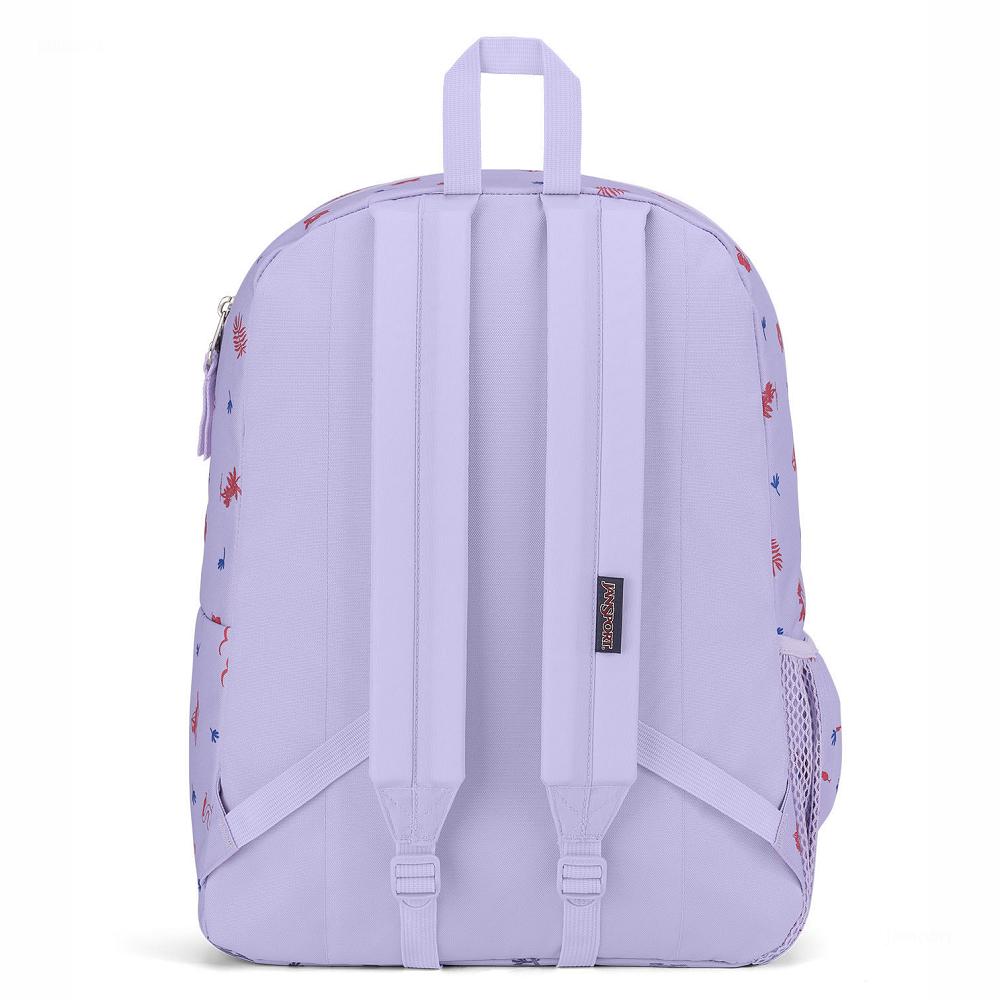 Sac à Dos Scolaire JanSport CROSS TOWN Violette Clair | HRZ-13973005